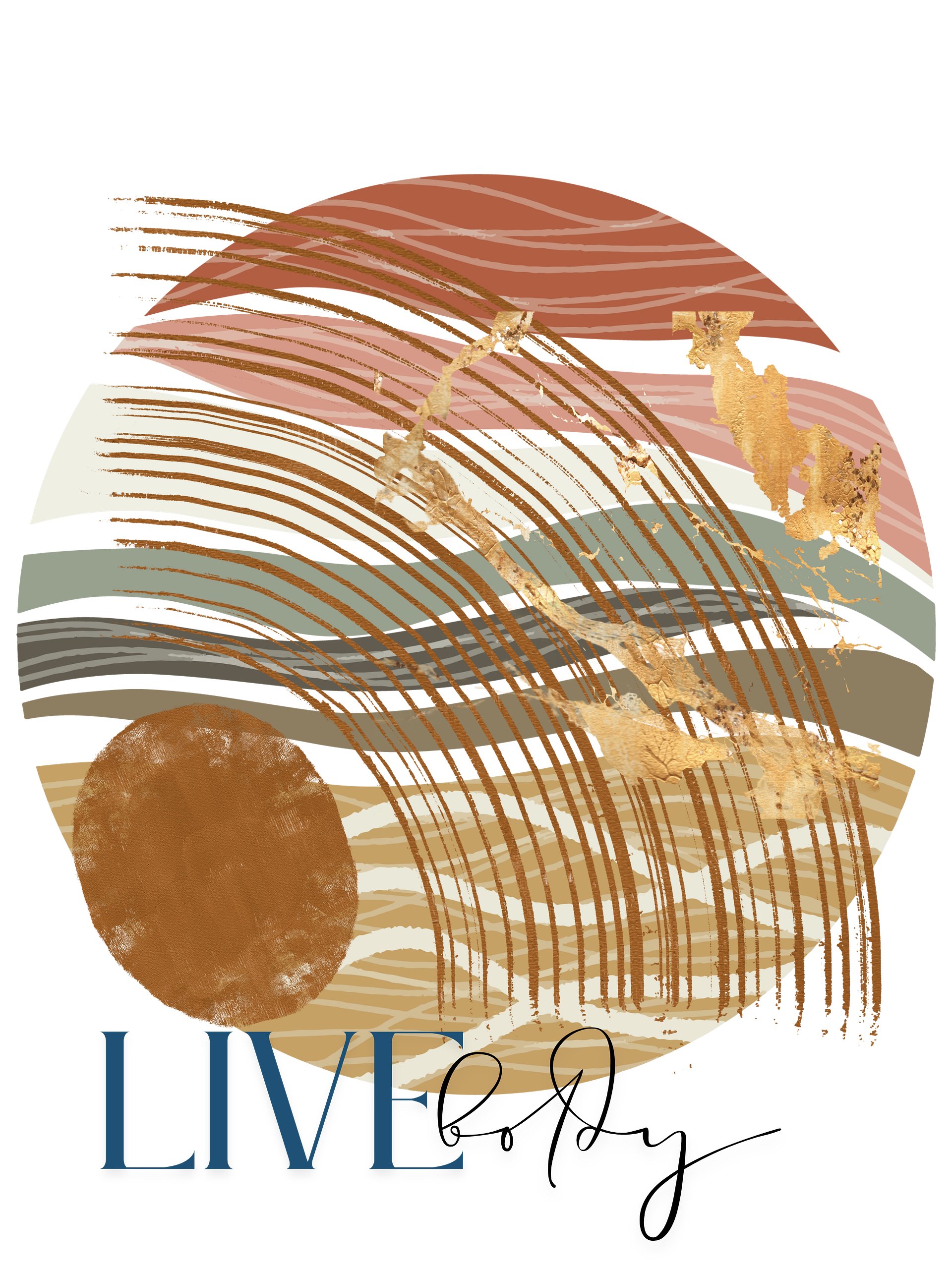 Live Boldly ' Abstract Print #2 product image (2)
