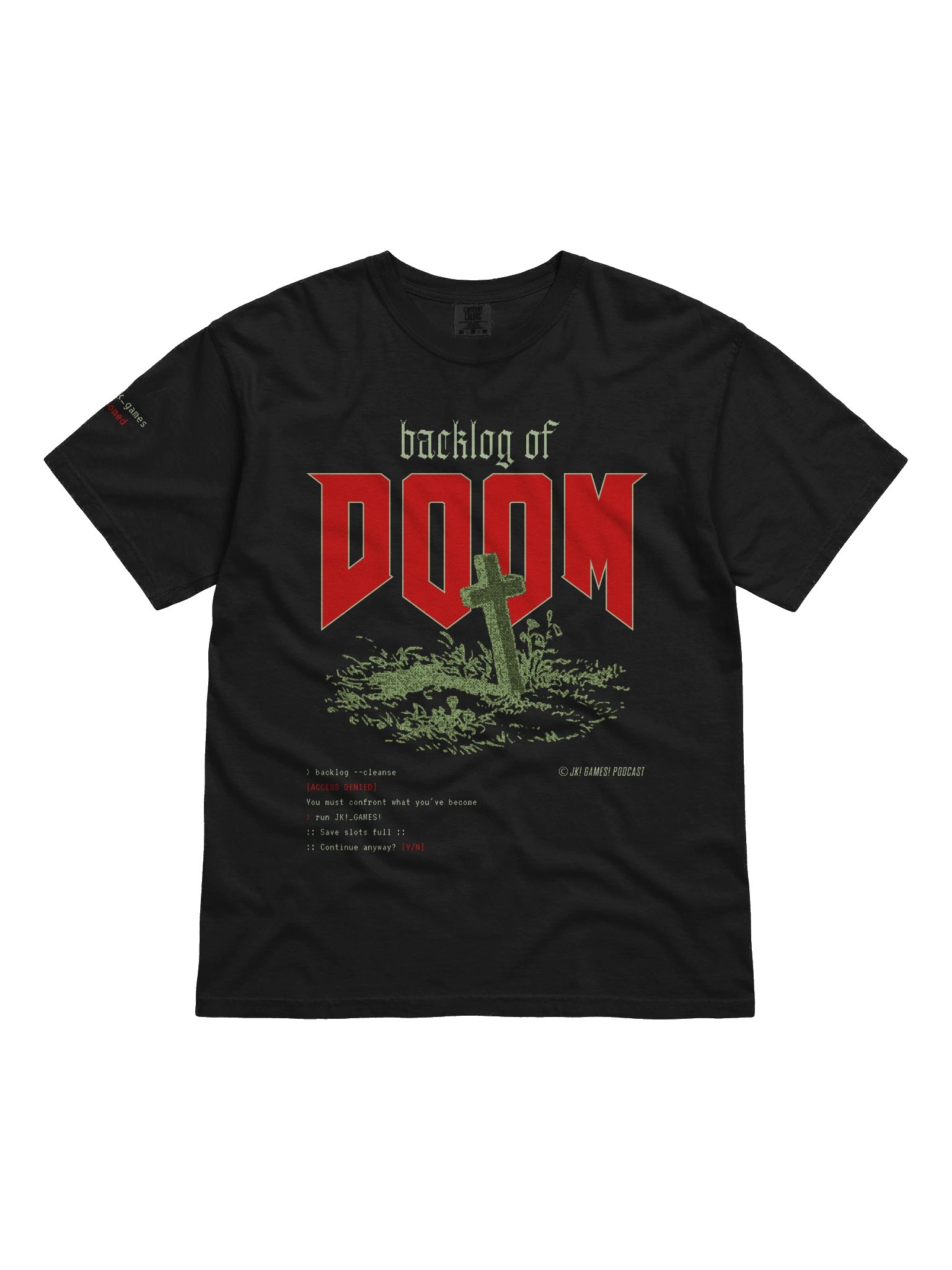 JK! Games // backlog_of_doom.tshirt product image (1)