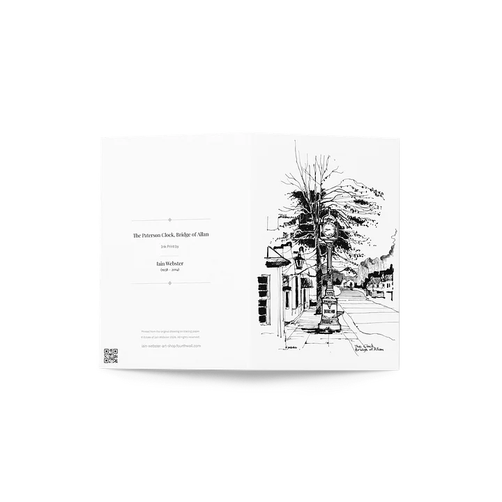 The Clock, Bridge of Allan - Greeting Card product image (2)
