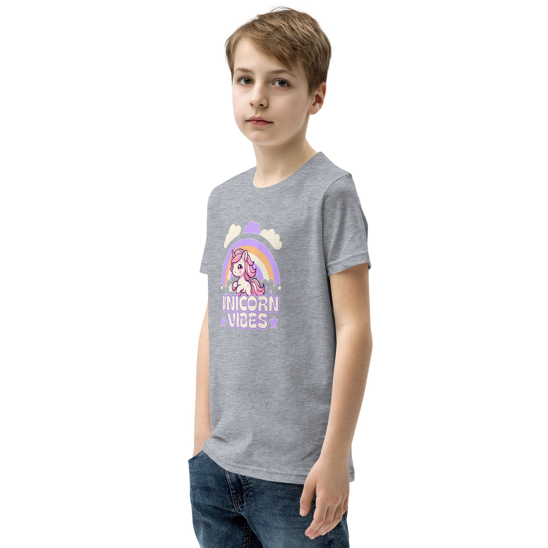 Stylish Unicorn Vibes Youth T-Shirt for Casual Outfits product image (74)