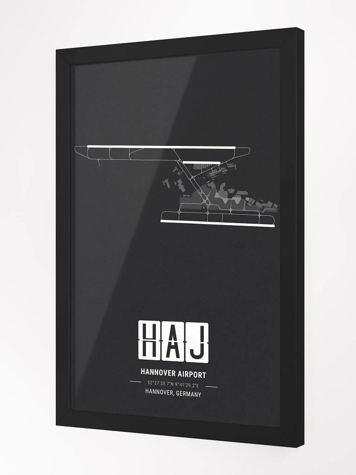 Framed Airport HAJ Premium Map On Matt Paper product image (2)