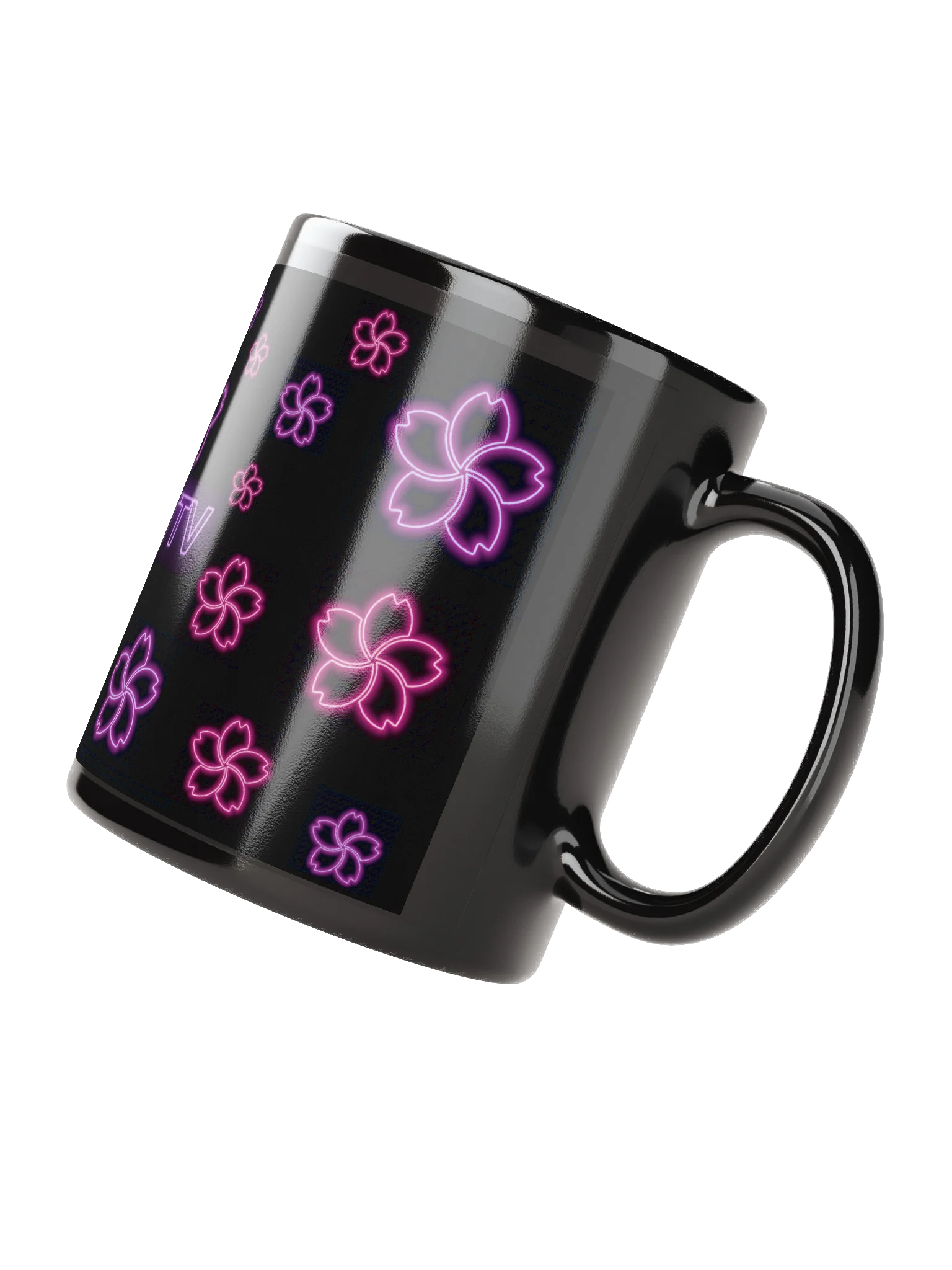 Neon Sakura Black Mug product image (4)