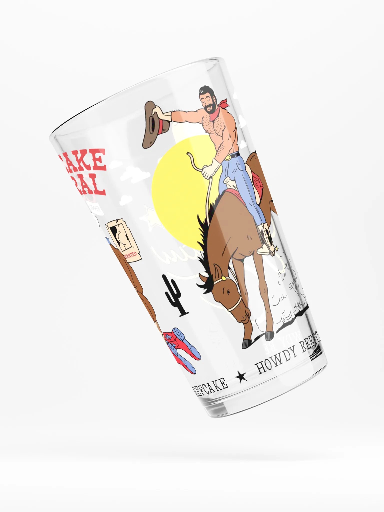 Beefcake Corral Pint Glass product image (7)