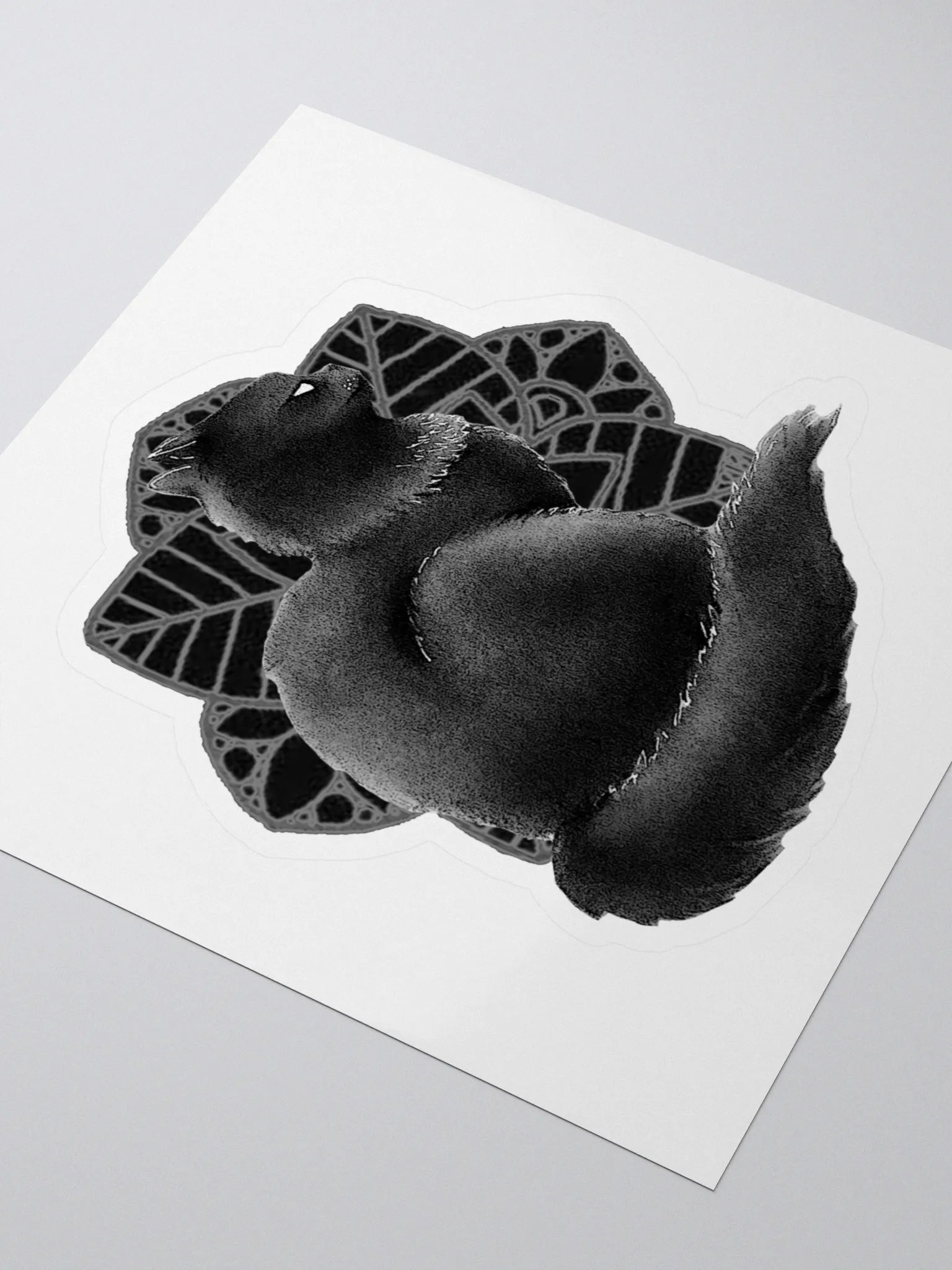 BWFlowerCATSticker product image (3)