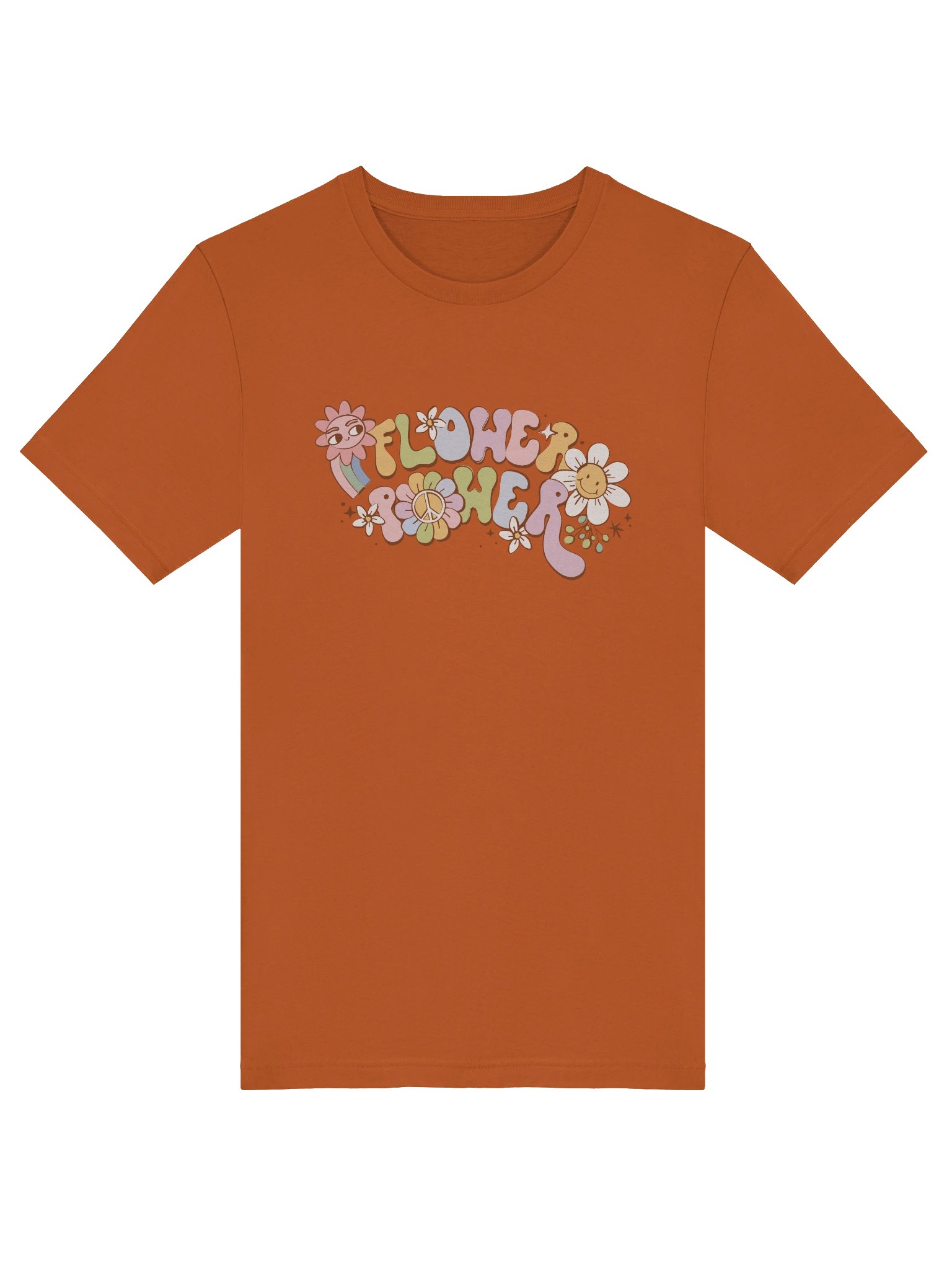 Winking Flower Power Retro T-Shirt | Groovy 70s Character Tee product image (5)