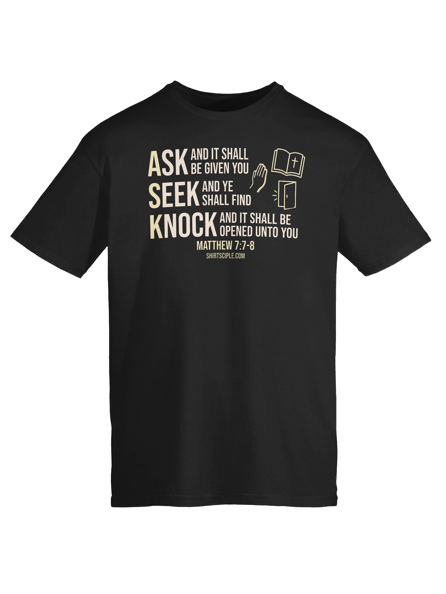 Ask Seek Knock T-Shirt product image (9)