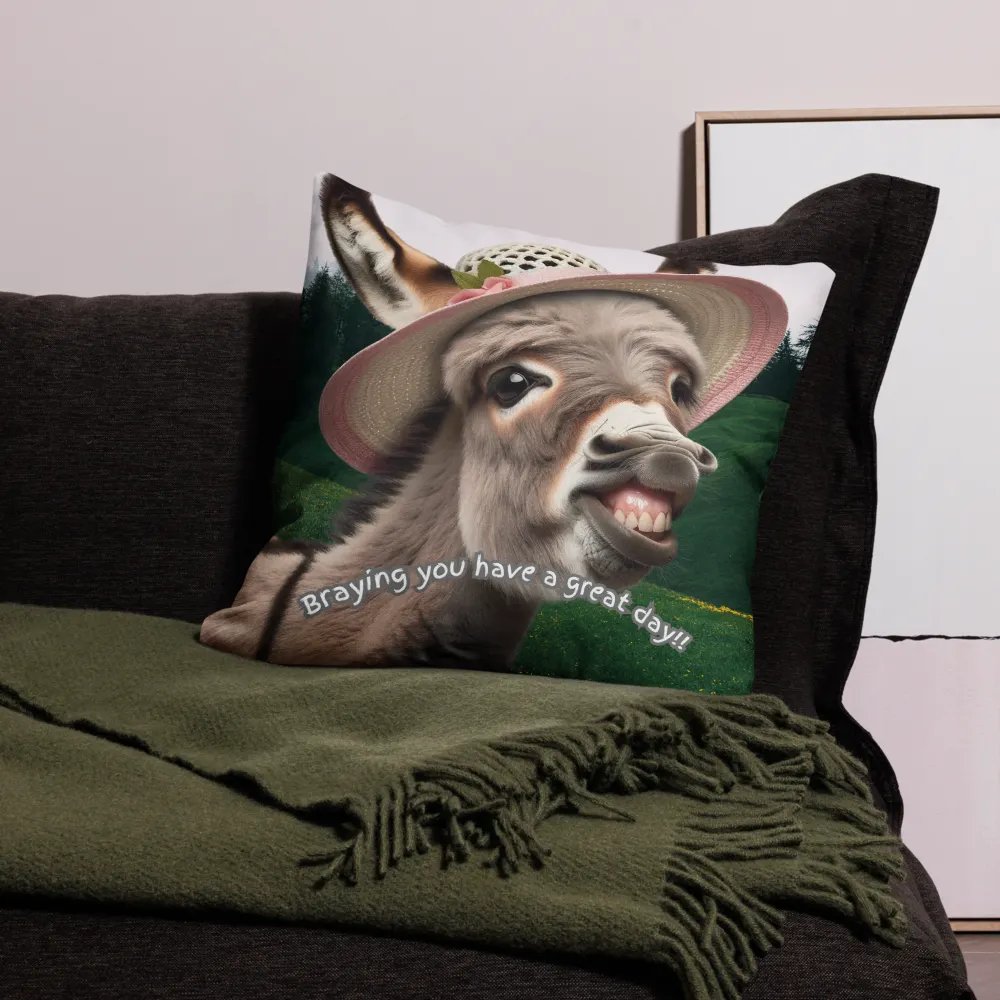 Braying Donkey Throw Pillows product image (6)