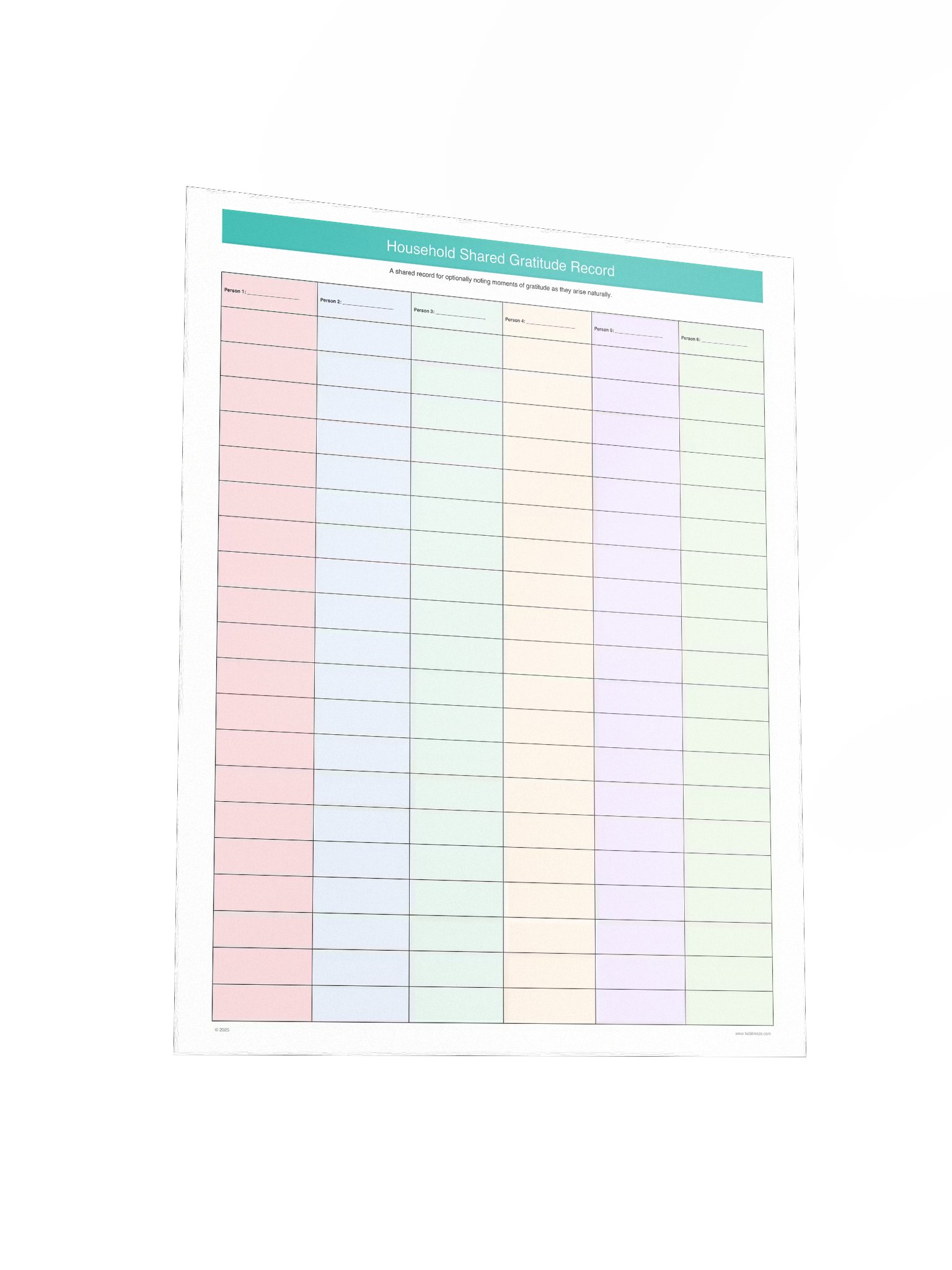 Household Shared Gratitude Record product image (4)