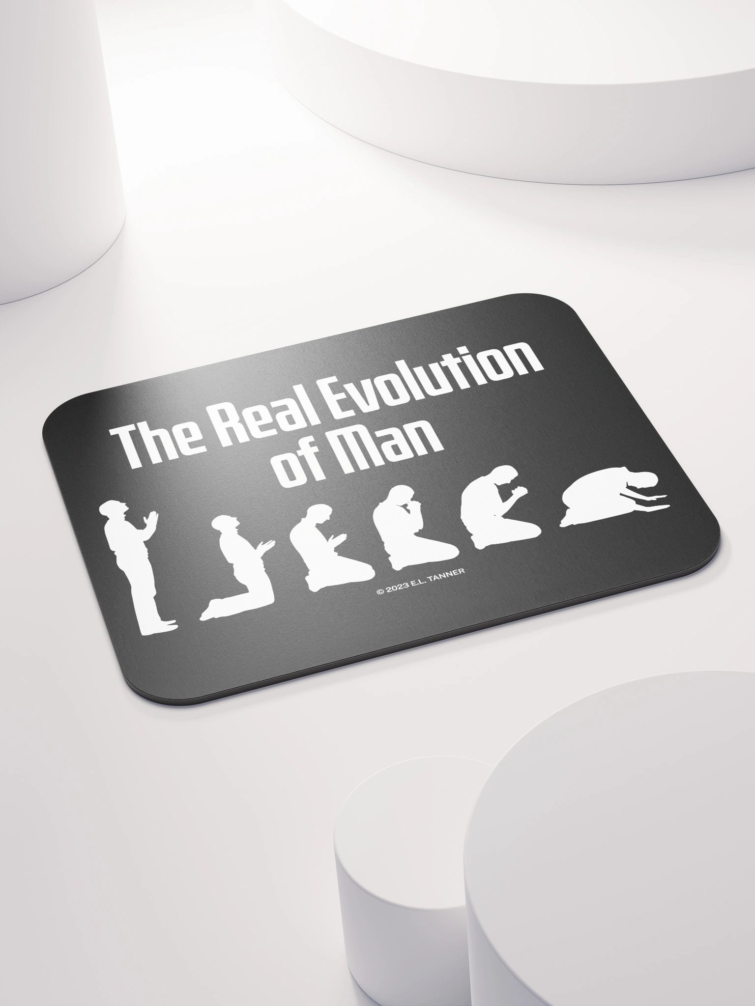 The Real Evolution of Man, Black Mouse Pad product image (4)