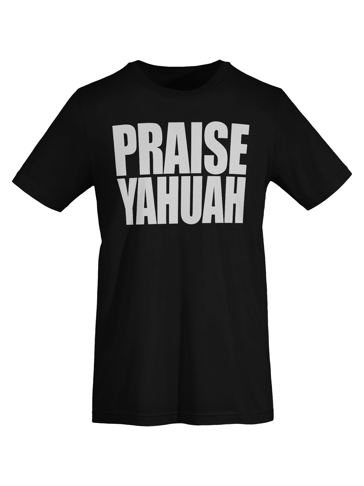 PRAISE YAHUAH Bold Letter T-Shirt | Sacred Name Worship Apparel | Premium Unisex Tee product image (7)