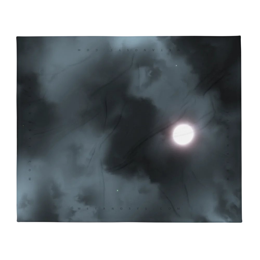 Gray Sky Throw Blanket product image (2)