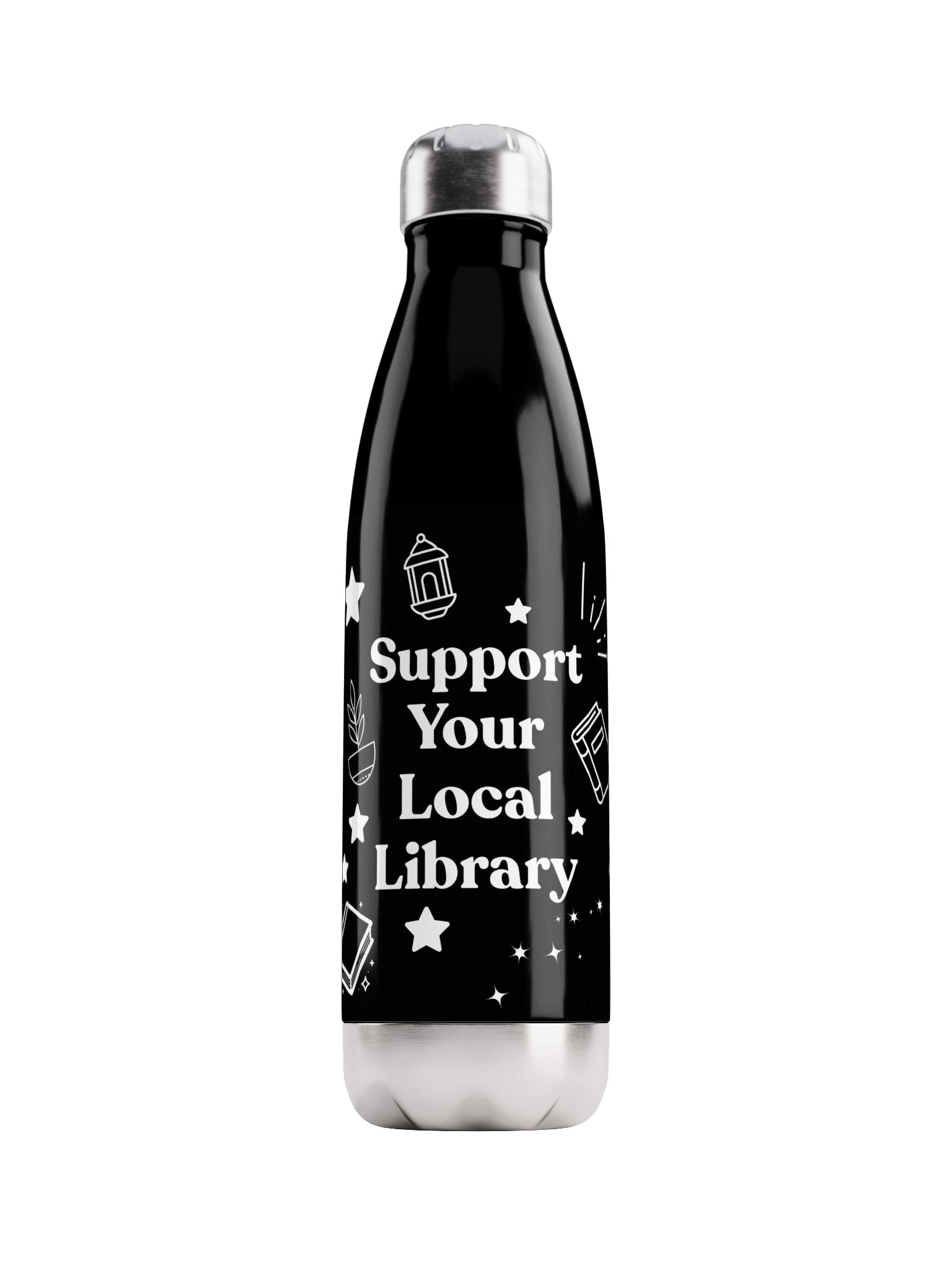 Support Your Local Library Water Bottle product image (1)