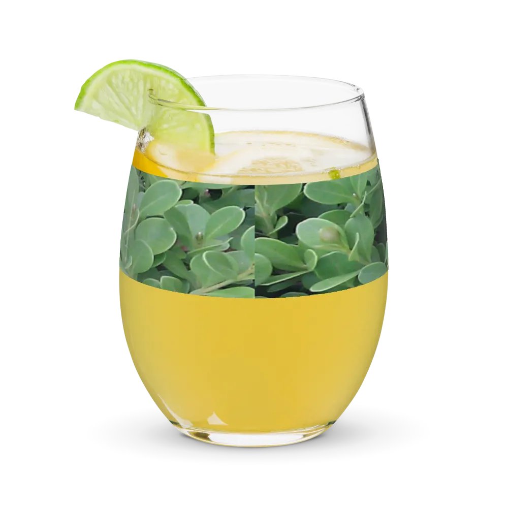 "Green Leaf" Glass Cup product image (8)