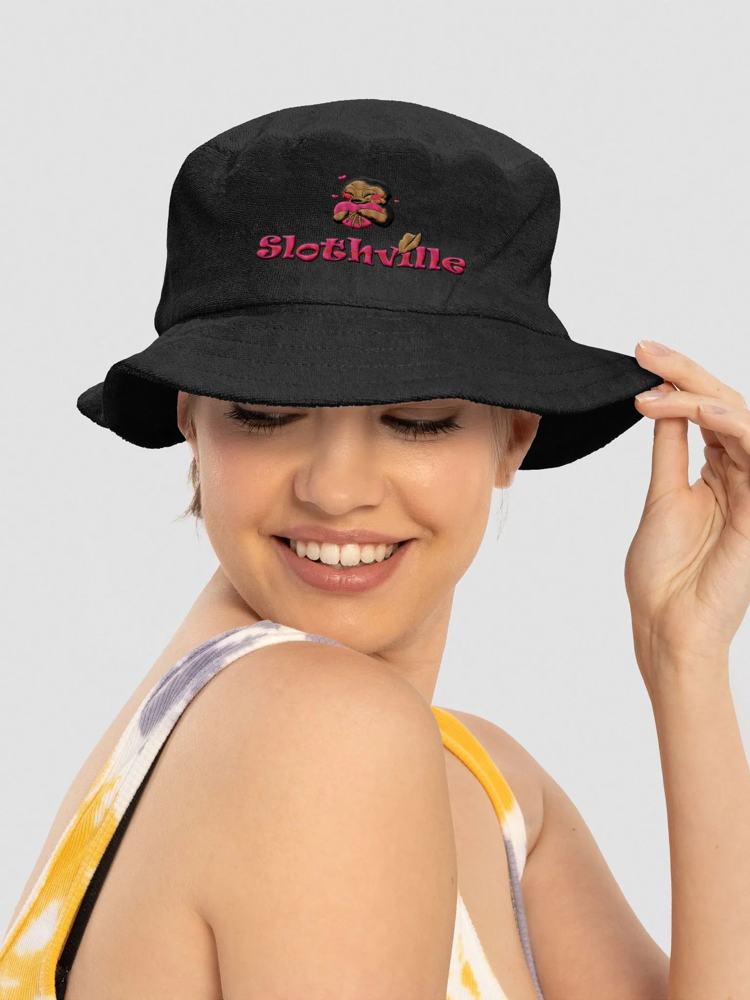 Slothville Blushing Sloth Bucket Hat product image (20)