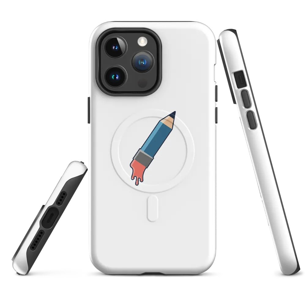Melting Blue Pencil iPhone® Case product image (1)