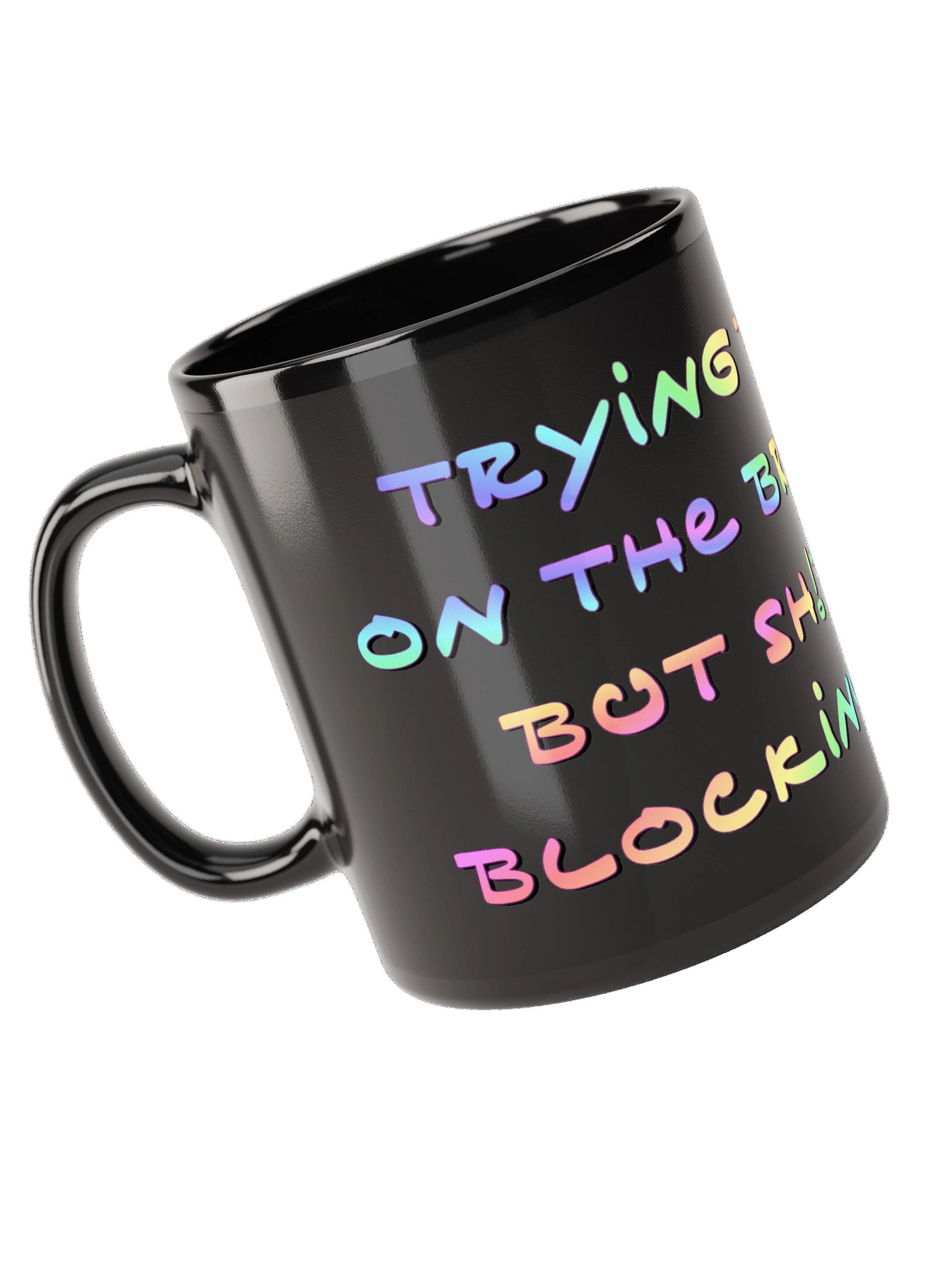 Look on the Bright Side Black Mugs product image (10)