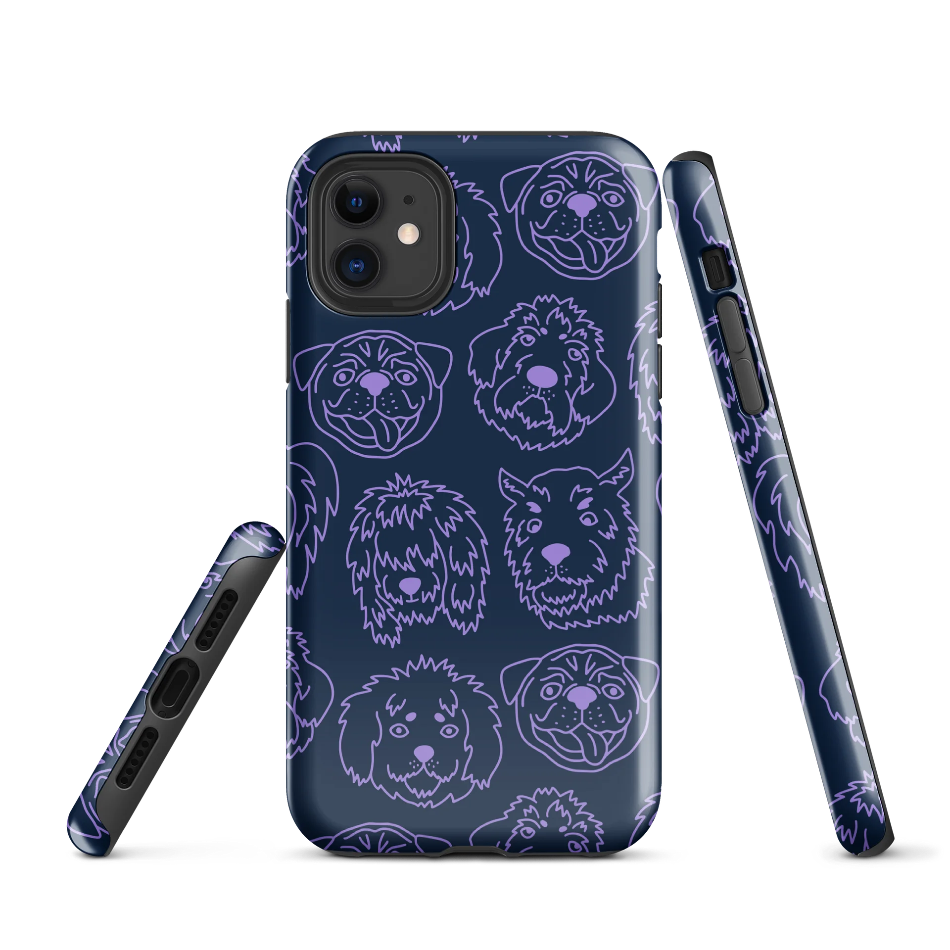 Funny Heads of Dogs Breeds Tough iPhone Case product image (1)