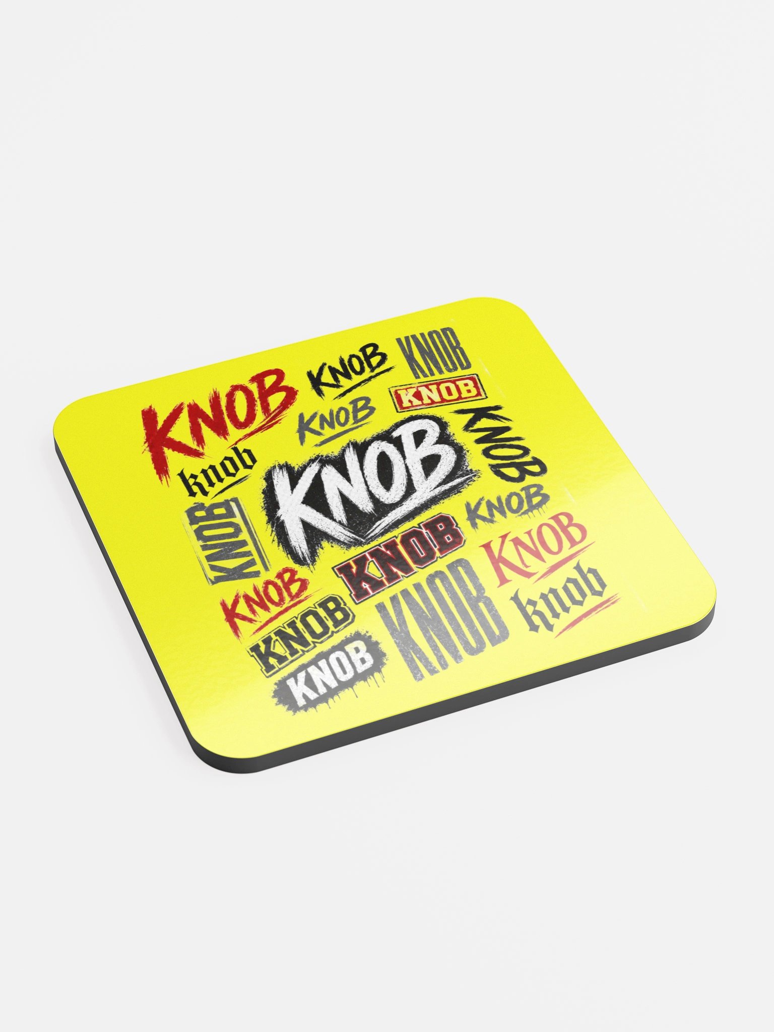 Knob Vibe Yellow Coaster product image (2)