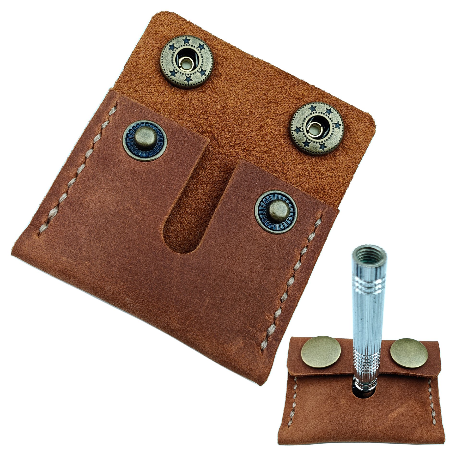 MEEBOY Handmade Double Edge Razor Head Protective Sheath For men Fits Most Safety Razors product image (10)