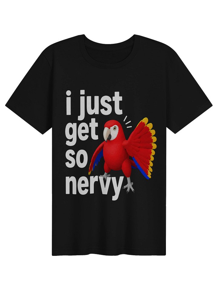 (Adult) Scarlet Macaw - I Just Get So Nervy - T-shirt product image (1)