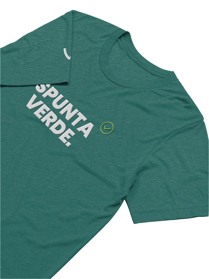 SPUNTA VERDE Teal Triblend Short Sleeve T-Shirt product image (2)
