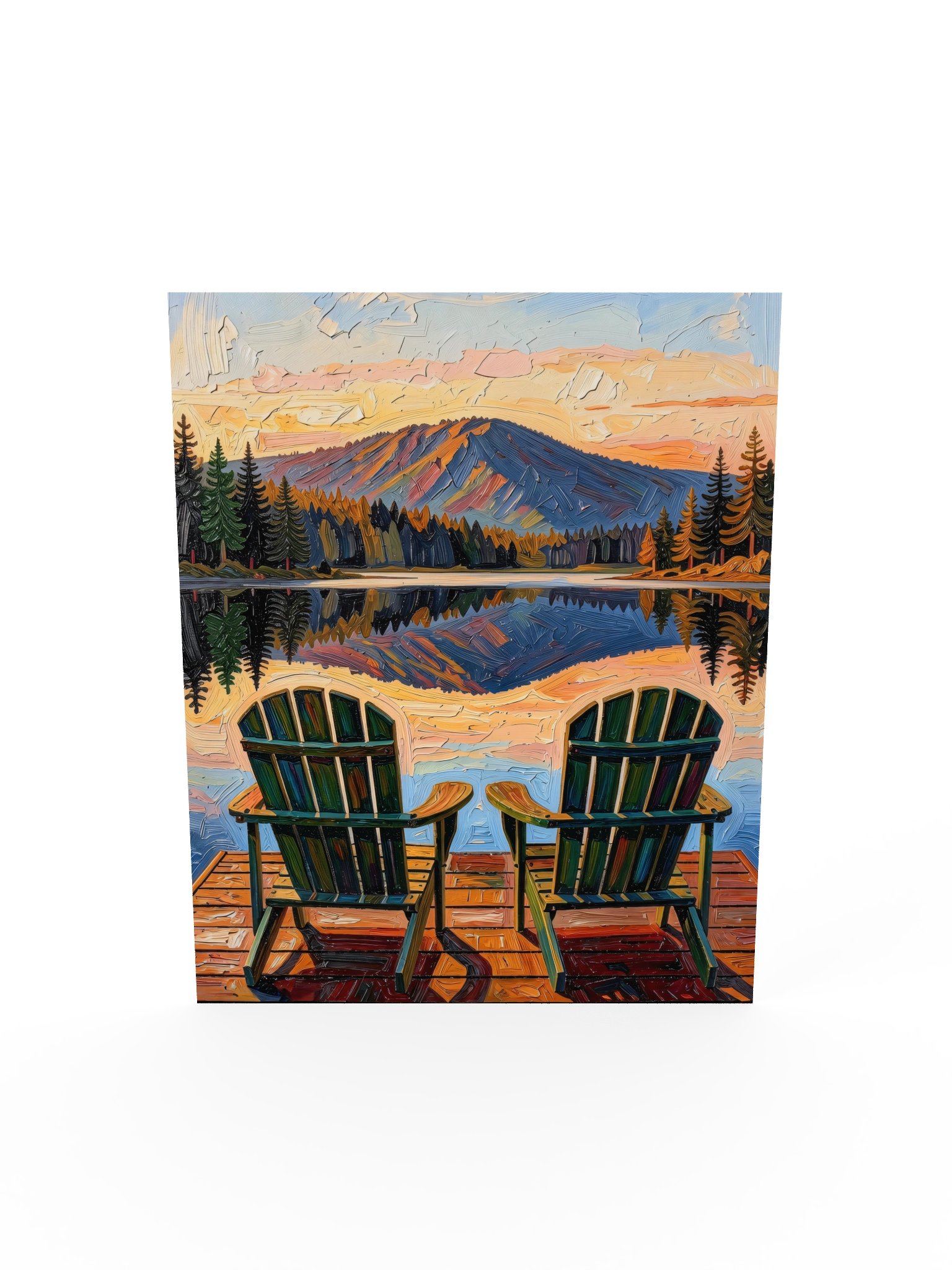 Dock Chairs at Sunset Poster product image (13)