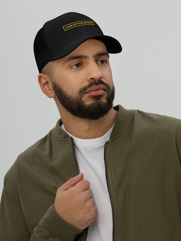 Trucker Hat // Black + Gold product image (2)