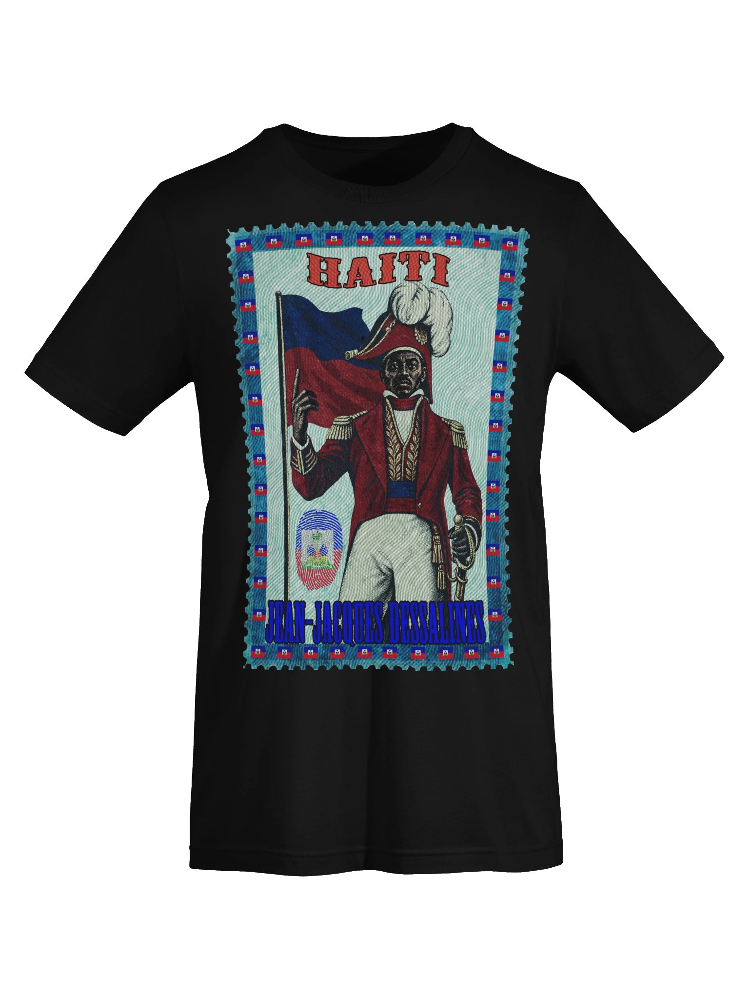 Jean-Jacques Dessalines Haiti Vintage Stamp T-Shirt product image (4)