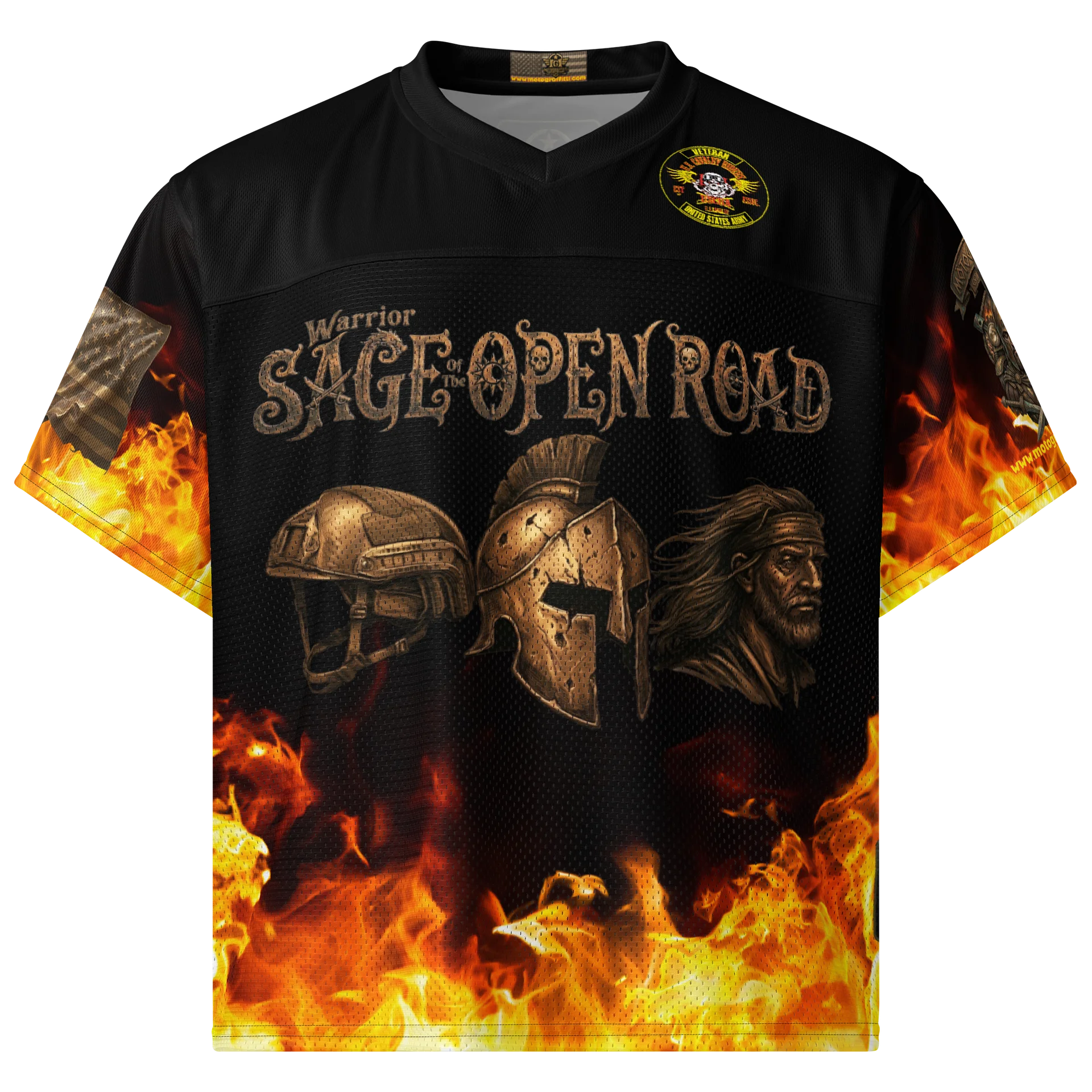MötoGraffitti Warrior Sage USCRA Football Jersey product image (1)