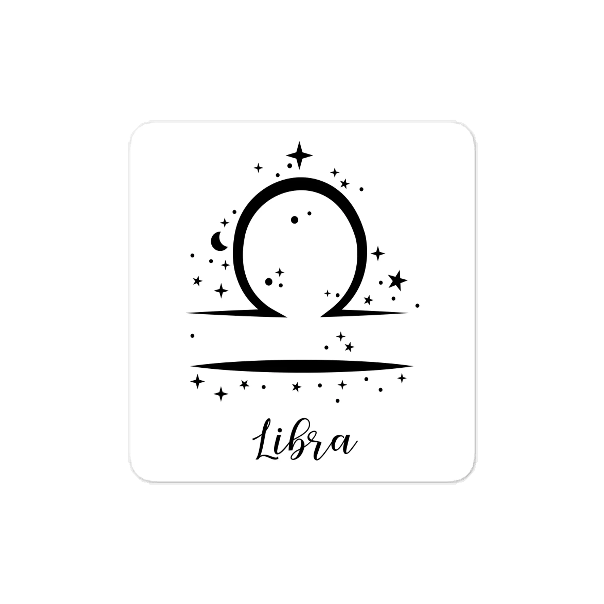 Libra Zodiac Kiss-Cut Vinyl Decal product image (1)