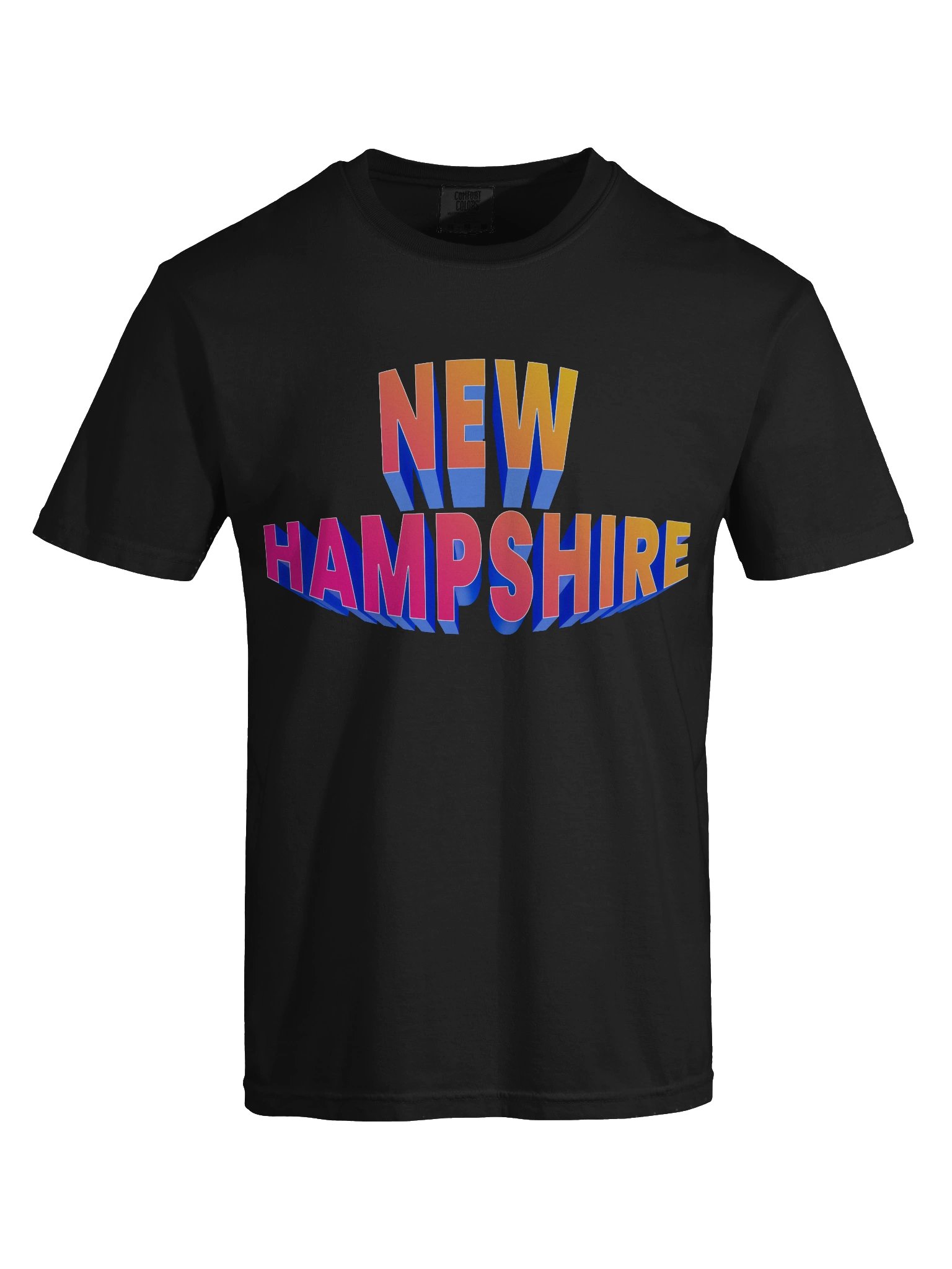 NEW HAMPSHIRE 3D Retro Text Tee product image (7)