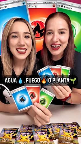 ¡Agua 💧, Fuego 🔥 o Planta 🌱... por un sobre! #30thCelebration #TCG #Pokemon #Celebracion30Aniversario