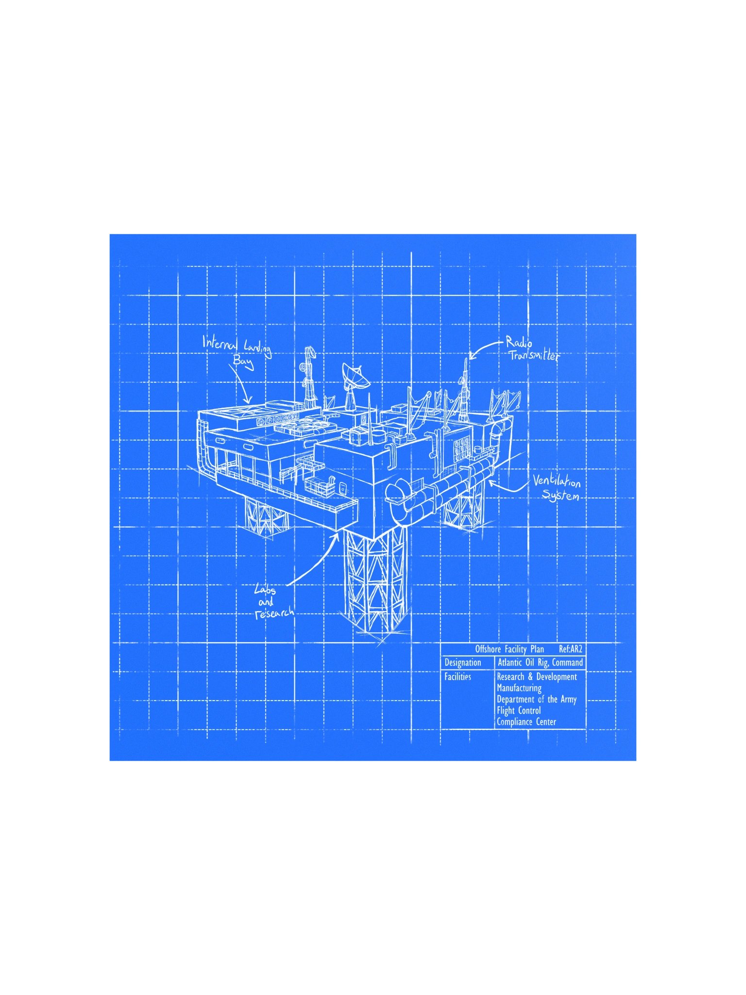 America Rising Blueprint Poster - The Oil Rig product image (5)