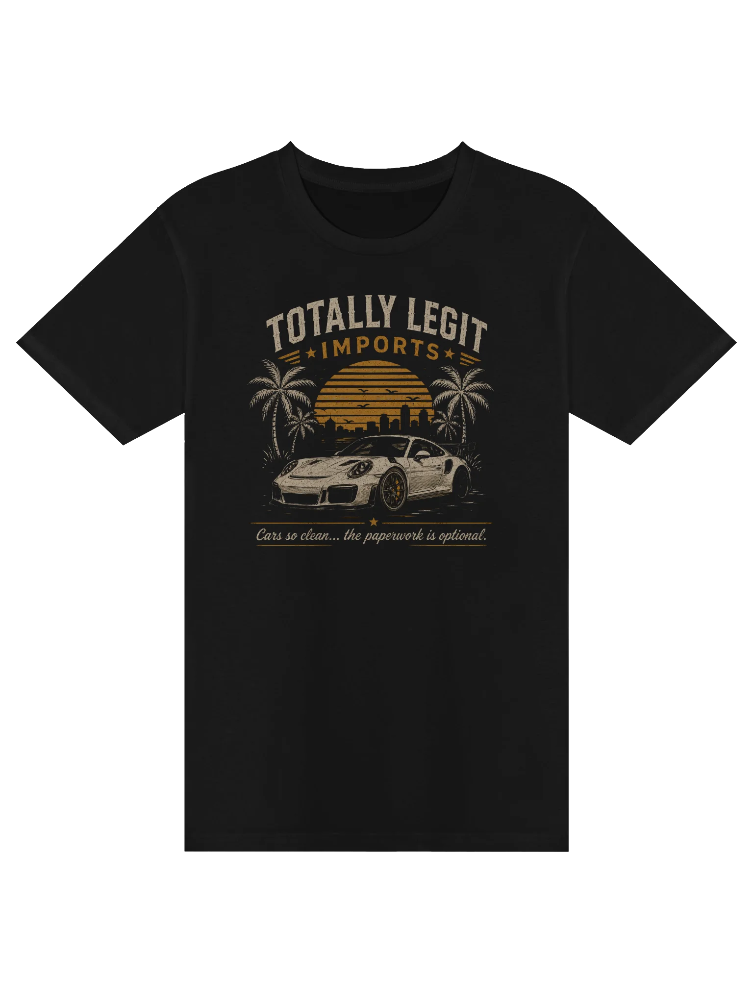 Totally Legit Imports Sports Car Tee