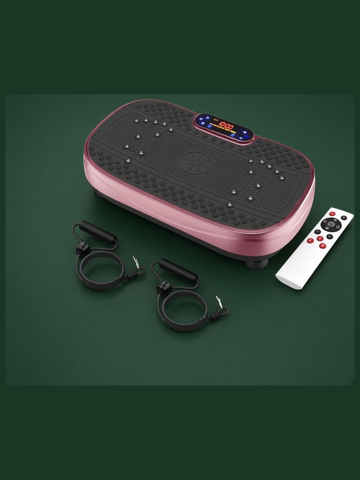 Rose Pink Vibration Plate Fitness Platform with Remote & Resistance Bands product image (2)