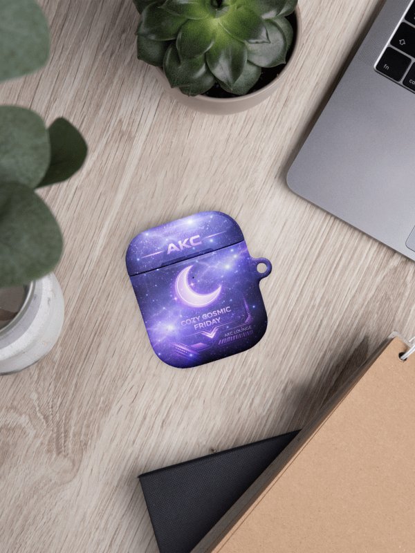 • AKC // Cozy Cosmic Friday AirPods® Case (Gen 1 & Gen 2) | Arkfall Kitty Collective product image (5)