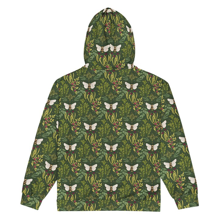 Bees and Foliage Unisex Recycled Zip Hoodie product image (2)