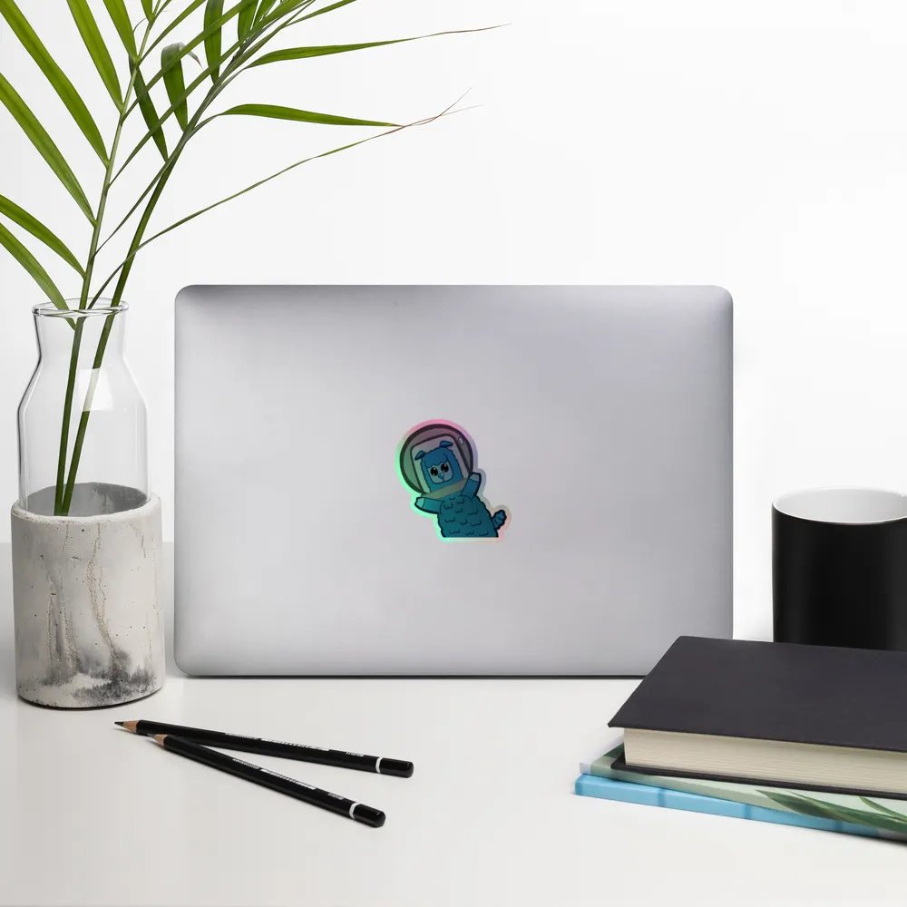 Cosmic Llama Holographic Sticker Set product image (14)
