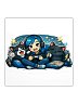 Quattro &amp; Cats Kiss Cut Stickers