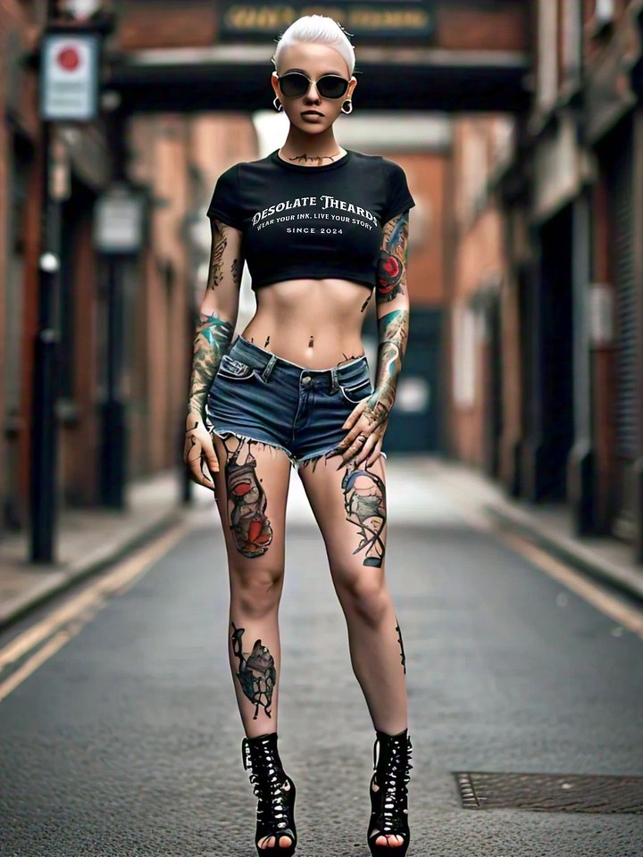 The Itty Bitty Vintage Black Crop product image (1)