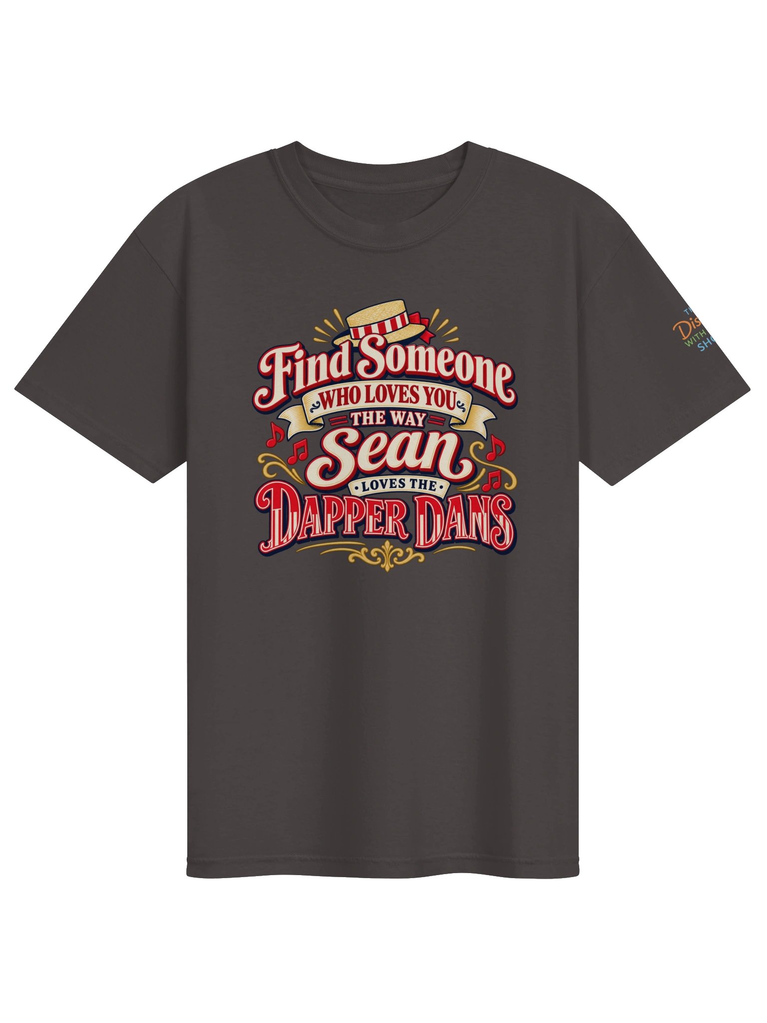 Find Someone Who Loves You the Way Sean Loves the Dapper Dans | Red Relaxed Fit Tee | TDWSS product image (1)