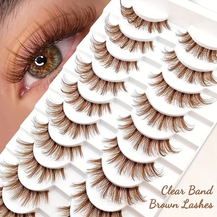 Soft Brown Natural Lashes – 10 Pairs product image (2)