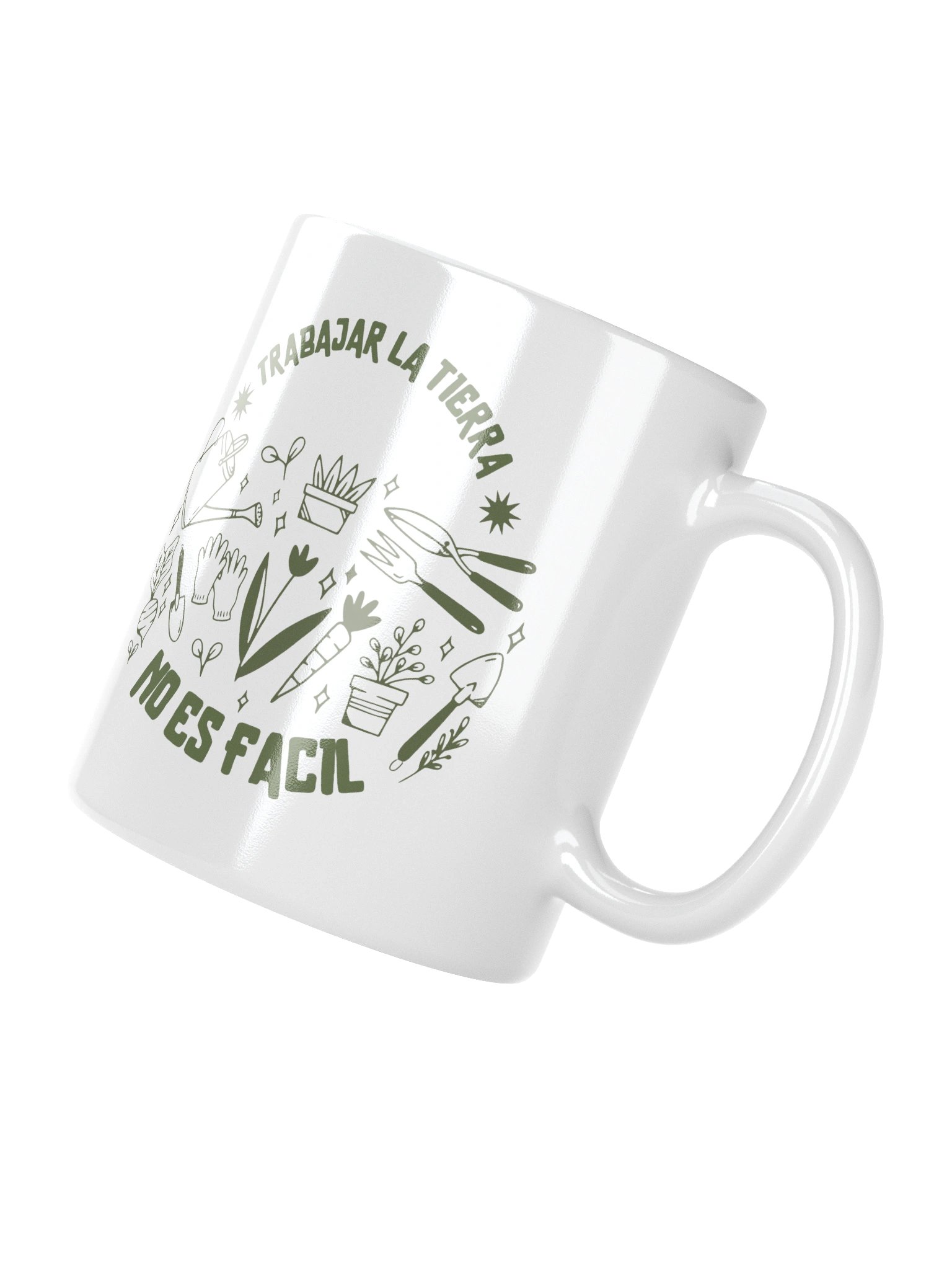 Taza Trabajar la Tierra No Es Fácil | Taza de Jardinería Divertida | Regalo Original para Huertero product image (4)