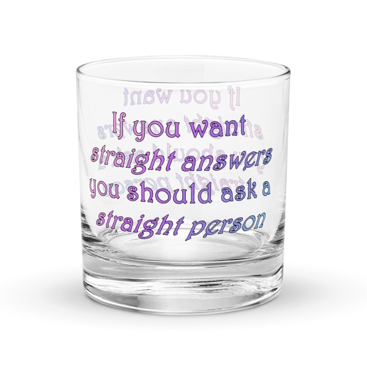 Straight Answers Rocks Glass product image (2)