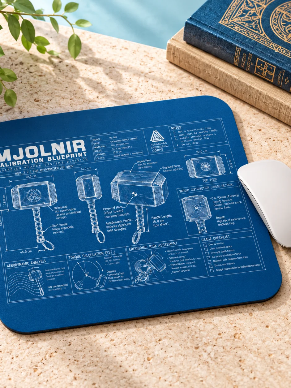 The Mjolnir Technical Specification Blueprint product image (2)