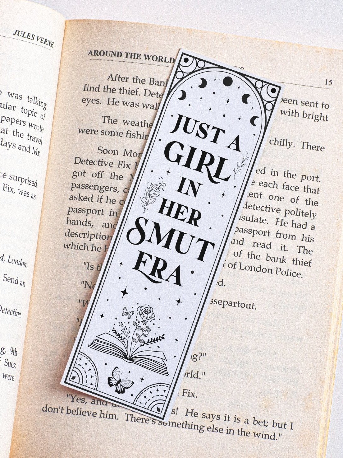 Smut Bookish Reader Tarot Bookmark SVG, Laser Cut File, Book Quotes Butterly Flower Books Dark Romance, Instant Digital Download product image (5)