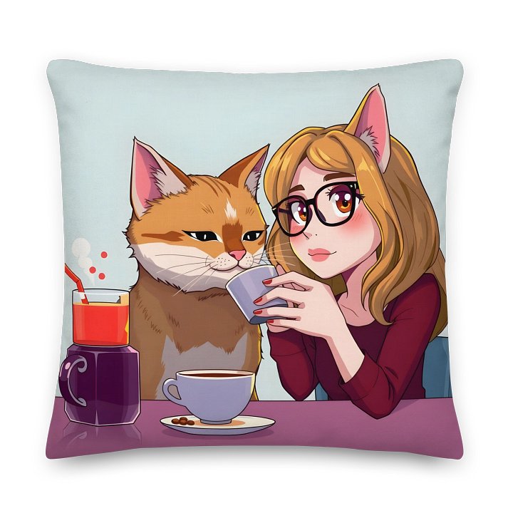 Premium Pillow-Purrfect Morning Brew (Catgirl Edition) product image (2)