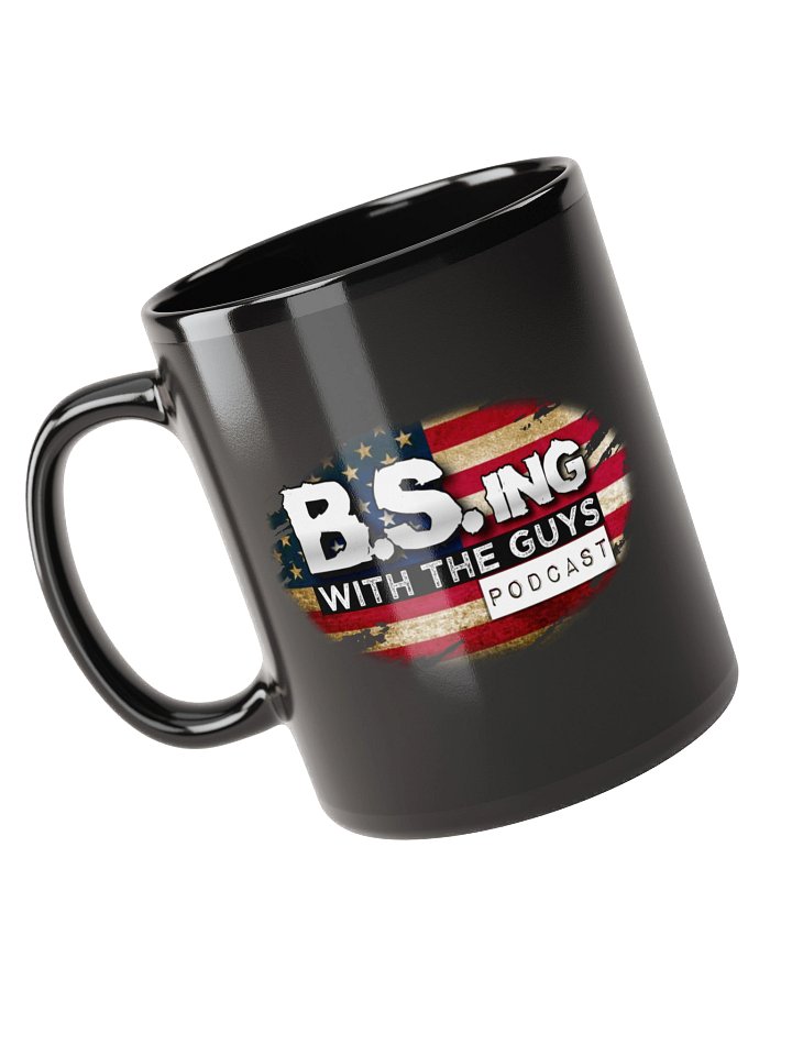B.S.ing With The Guys black Merica coffee mug product image (1)