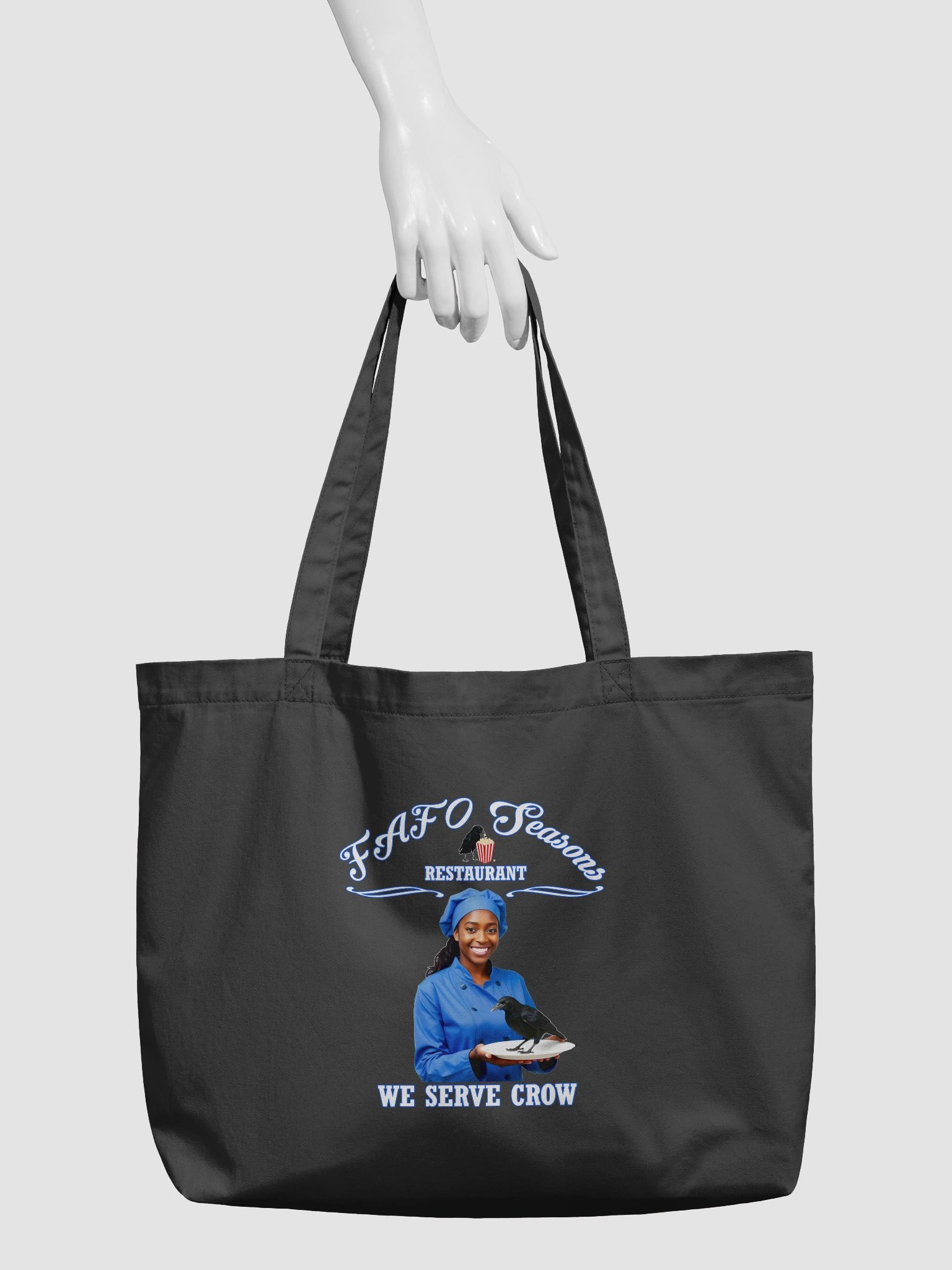 FAFO Seasons 92 Percent Tote Bag - Black Women Canvas Bag product image (3)