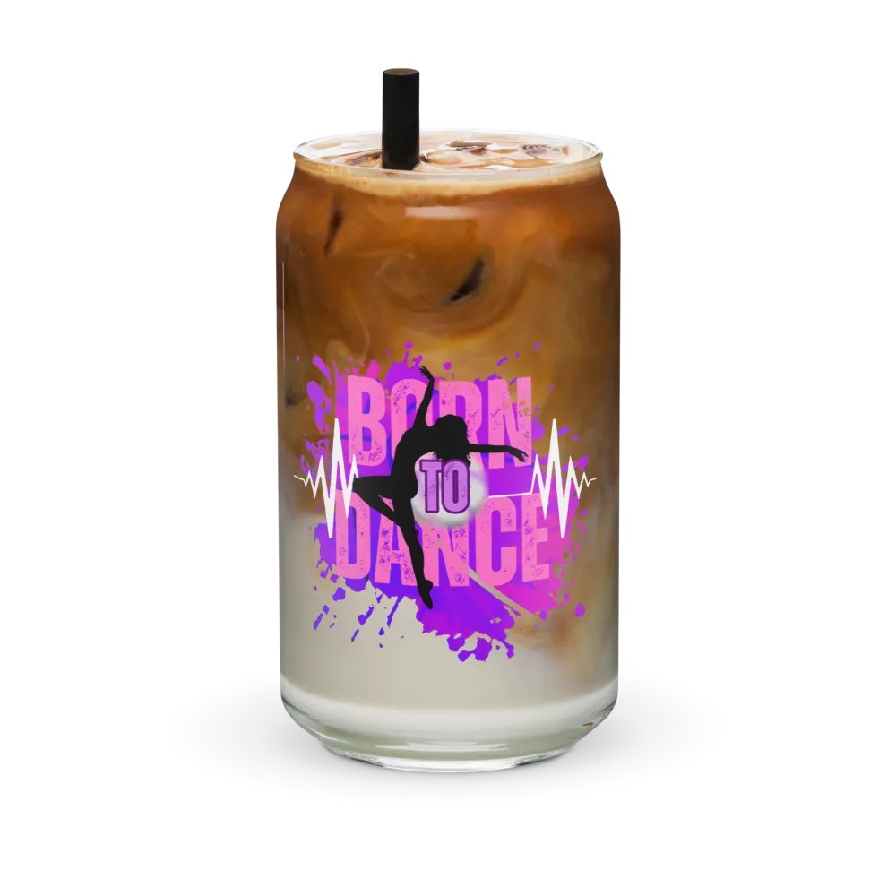 Born to Dance Her Silhouette Energetic Beats Glass product image (36)